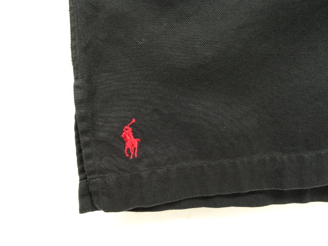 画像: 90'S RALPH LAUREN "CALDWELL" コットン 半袖 オープンカラーシャツ BLACK (VINTAGE)