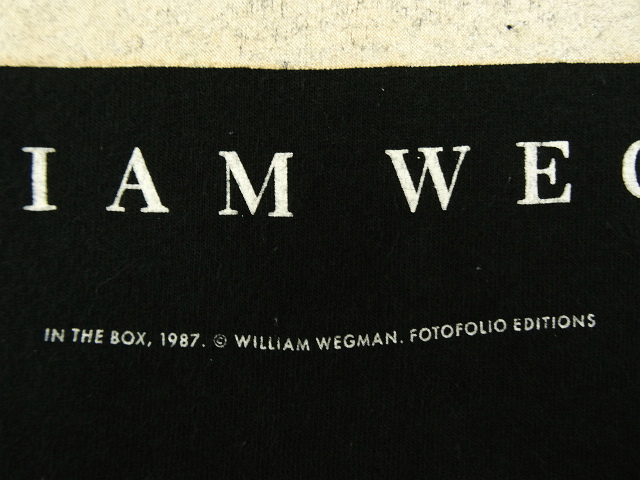 画像: 80'S WILLIAM WEGMAN "IN THE BOX" FOTOFOLIO製 Tシャツ USA製 (VINTAGE)