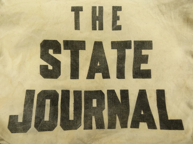 画像: 50'S THE STATE JOURNAL 両面染み込みプリント ニュースペーパーバッグ (VINTAGE)