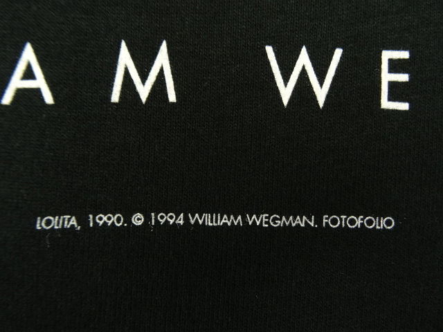 画像: 90'S WILLIAM WEGMAN "LOLITA" FOTOFOLIO製 Tシャツ USA製 (DEADSTOCK)
