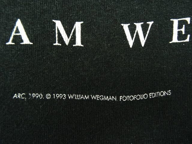 画像: 90'S WILLIAM WEGMAN "ARC" FOTOFOLIO製 半袖Tシャツ (VINTAGE)