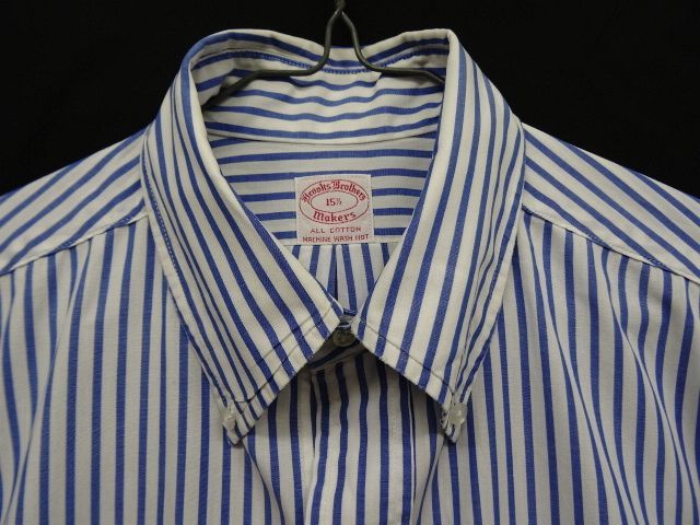 画像: 70'S BROOKS BROTHERS "6ボタン" 半袖 BDシャツ ストライプ柄 USA製 (VINTAGE)