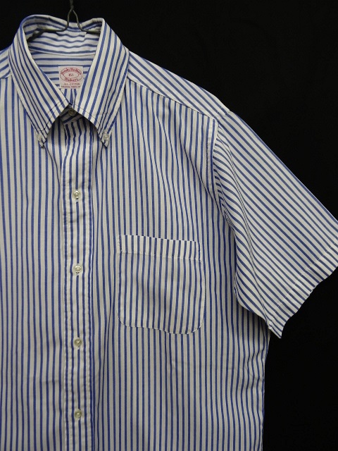 画像: 70'S BROOKS BROTHERS "6ボタン" 半袖 BDシャツ ストライプ柄 USA製 (VINTAGE)