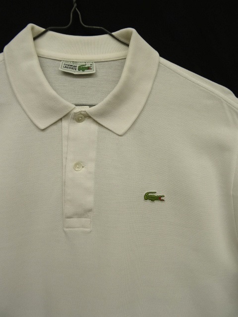 画像: 80'S CHEMISE LACOSTE ポロシャツ ホワイト フランス製 (VINTAGE)