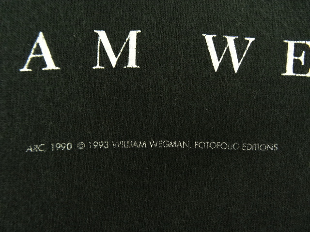 画像: 90'S WILLIAM WEGMAN "ARC" FOTOFOLIO製 半袖Tシャツ USA製 (VINTAGE)