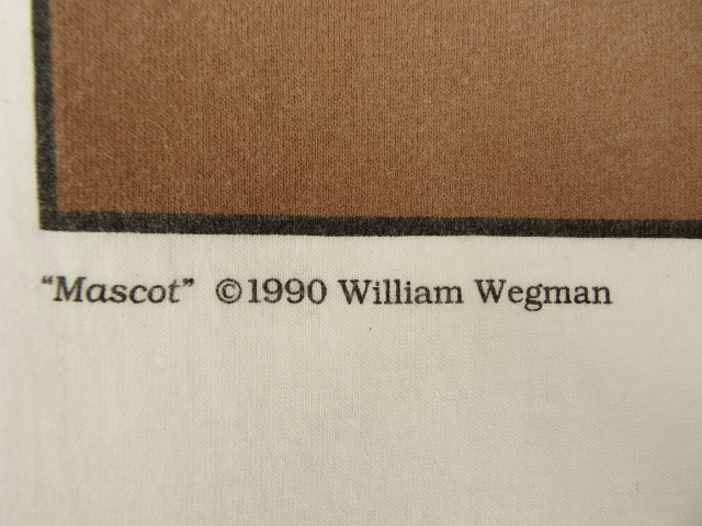 画像: 90'S WILLIAM WEGMAN x amfAR（エイズ研究財団） "MASCOT" 半袖Tシャツ USA製 (VINTAGE)