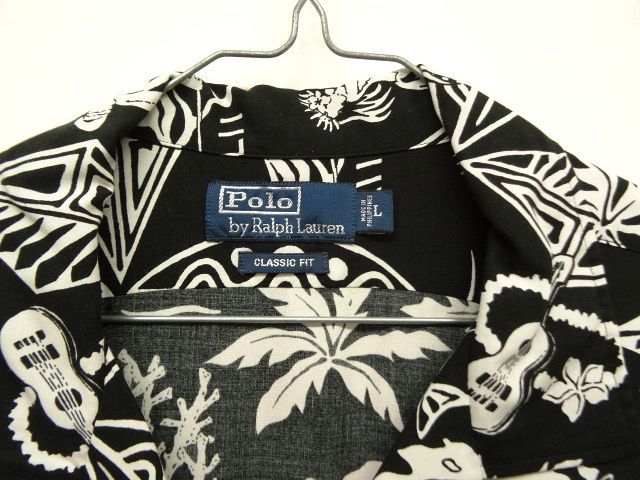 画像: 90'S RALPH LAUREN "CLASSIC FIT" レーヨン 半袖 オープンカラー アロハシャツ (VINTAGE)