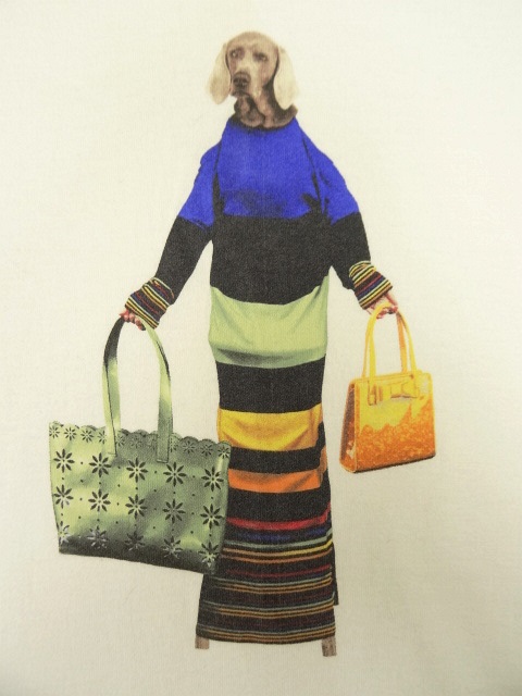 画像: 90'S WILLIAM WEGMAN "TOTE" FOTOFOLIO製 半袖Tシャツ (VINTAGE)