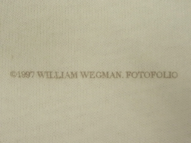 画像: 90'S WILLIAM WEGMAN "RUB-A-DUB-DUB" FOTOFOLIO製 半袖Tシャツ (VINTAGE)