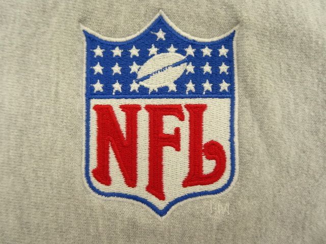 画像: 90'S CHAMPION 刺繍タグ リバースウィーブ NFL ヘザーグレー USA製 (VINTAGE)