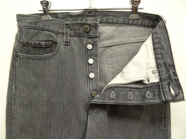 画像: 90'S LEVIS 501 ストライプデニム BLACK USA製 W31L32 (VINTAGE)