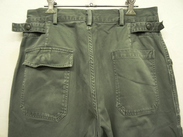 画像: 50'S アメリカ軍 USAF 黒タグ "HEMMED BOTTOMS" ユーティリティパンツ (VINTAGE)