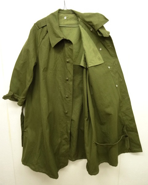 画像: 50'S フランス軍 モーターサイクルコート OLIVE (DEADSTOCK)