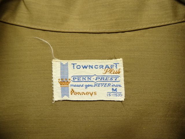 画像: 60'S TOWNCRAFT "PENN PREST" オープンカラーシャツ (VINTAGE)