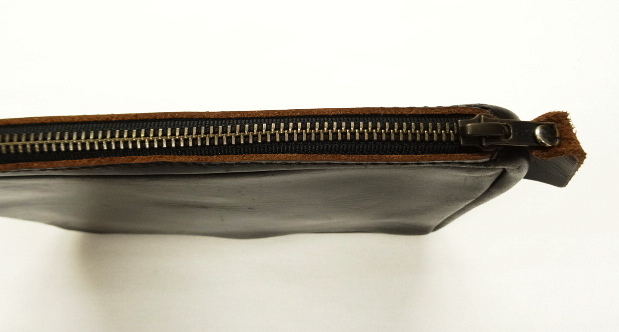 画像: FERNAND LEATHER "CLUTCH BAG W/ZIP" オールレザー クラッチバッグ USA製 (USED)