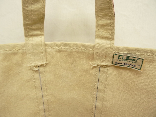 画像: 70'S LL Bean "2色タグ" 耳付き キャンバス トートバッグ USA製 (VINTAGE)