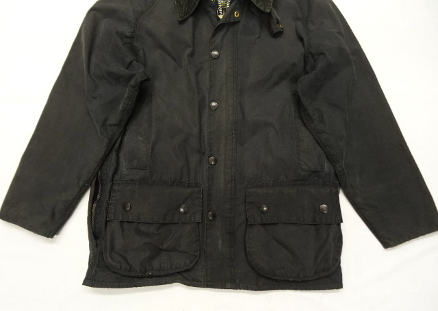 画像: BARBOUR 3クレスト 旧タグ "BEAUFORT" オイルドジャケット NAVY イングランド製 (VINTAGE)