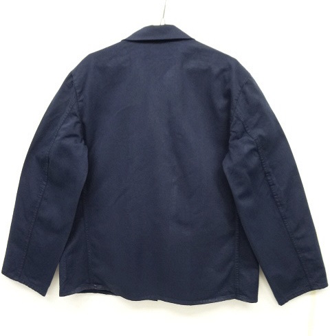 画像: ドイツ軍 カバーオール ワークジャケット 後染め NAVY (DEADSTOCK)