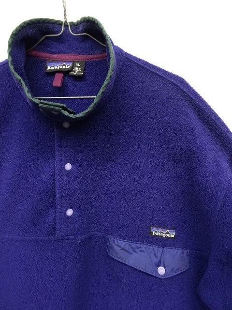 画像: 90'S PATAGONIA シンチラ スナップT フリースジャケット インクブルー USA製 (VINTAGE)