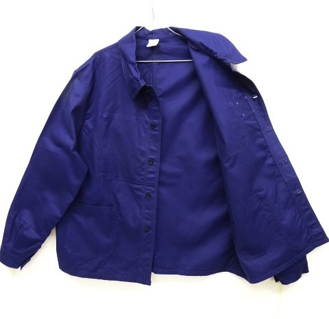 画像: LABOUREUR フラッシャー付き カバーオール ワークジャケット NAVY (DEADSTOCK)