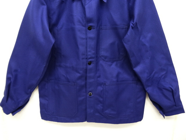 画像: フレンチワーク カバーオール ワークジャケット NAVY (DEADSTOCK)