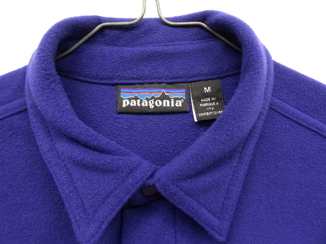 画像: 90'S PATAGONIA スナップボタン フリースシャツ パープル USA製 (VINTAGE)