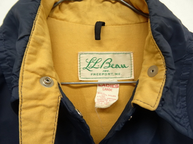 画像: 70'S LL Bean 筆記体タグ チンスト付き ナイロン コーチジャケット (VINTAGE)