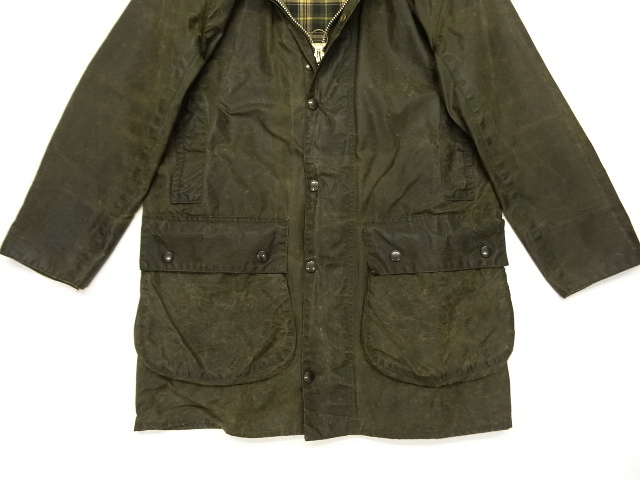 画像: 80'S BARBOUR 2クレスト "BORDER" オイルドジャケット OLIVE イングランド製 (VINTAGE)