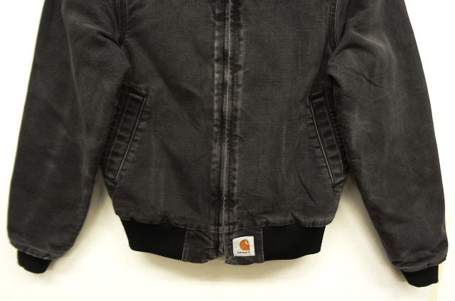 画像: 80'S CARHARTT 裏地キルティング ダック ジャケット BLACK USA製 (VINTAGE)