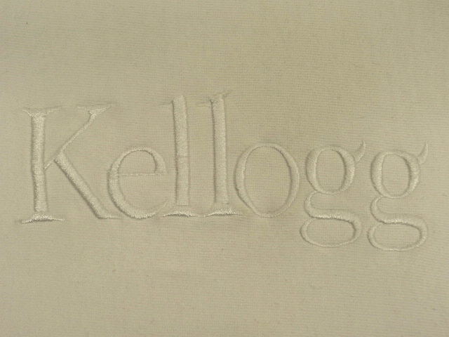 画像: 90'S CHAMPION "Kellogg" 刺繍タグ リバースウィーブ オールホワイト USA製 (VINTAGE)