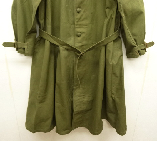 画像: 50'S フランス軍 モーターサイクルコート KHAKI (DEADSTOCK)