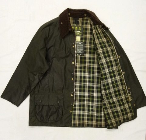 画像: BARBOUR 3クレスト 旧タグ "BEAUFORT" オイルドジャケット OLIVE イングランド製 (VINTAGE)