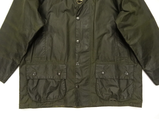 画像: BARBOUR 3クレスト 旧タグ "BEAUFORT" オイルドジャケット OLIVE イングランド製 (VINTAGE)