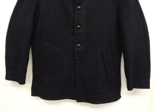 画像: 60'S TOWNCRAFT スタンドカラー ウールジャケット DK NAVY (VINTAGE)