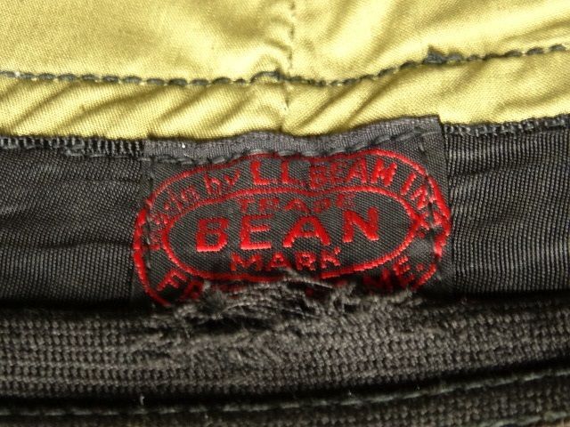 画像: 40'S LL Bean 黒タグ 耳当て付き レザーキャップ OLIVE (VINTAGE)