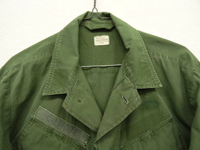 画像: 60'S アメリカ軍 US ARMY "JUNGLE FATIGUE 3rd" ノンリップ ファティーグジャケット S-R (VINTAGE)