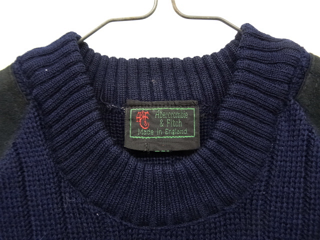 画像: 80'S ABERCROMBIE & FITCH 黒タグ ハンティングセーター イングランド製 (VINTAGE) 