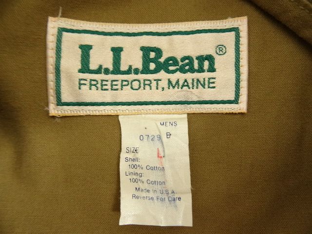 画像: 90'S LL Bean コットン A-2 フライトジャケット USA製 (VINTAGE)