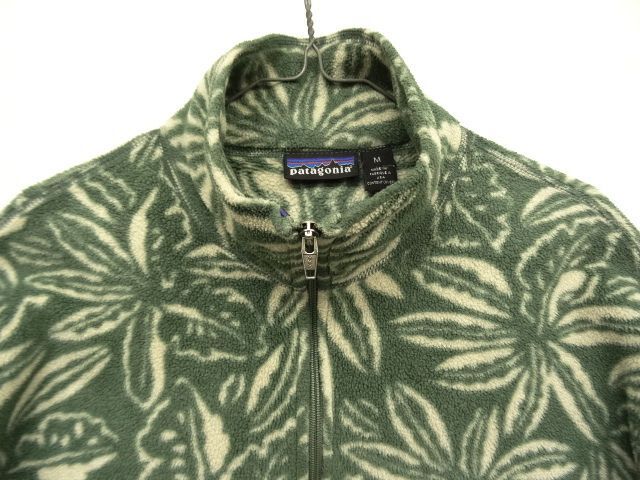 画像: 90'S PATAGONIA ハーフジップ フリースジャケット ハイビスカス柄 USA製 (VINTAGE)