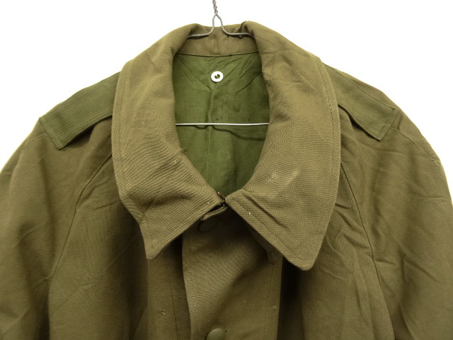 画像: 50'S フランス軍 モーターサイクルコート KHAKI (DEADSTOCK)