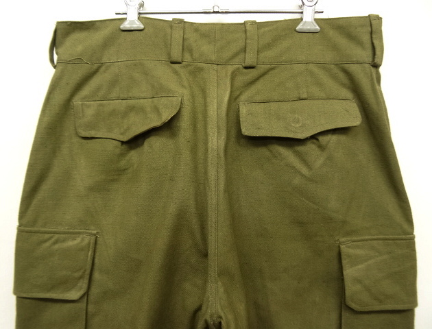 画像: 50'S フランス軍 M47 フィールドパンツ 前期型 KHAKI サイズ25 (DEADSTOCK)