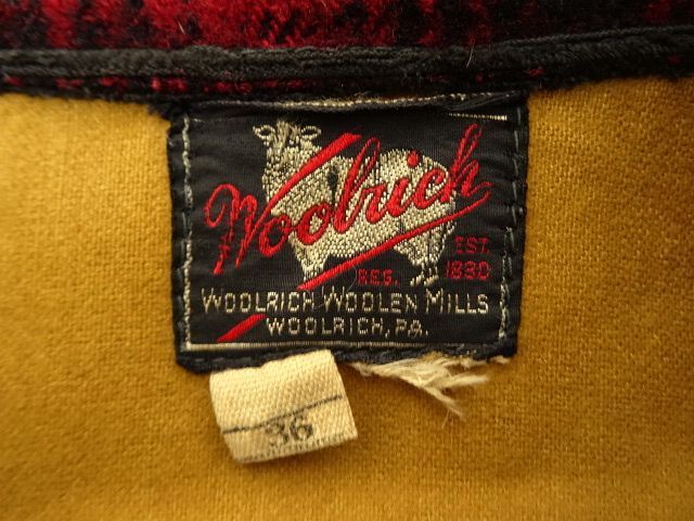 画像: 40'S WOOLRICH 黒タグ ウール スポーツジャケット USA製 (VINTAGE)