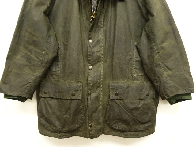 画像: 90'S BARBOUR 3クレスト 旧タグ "BORDER" オイルドジャケット OLIVE イングランド製 (VINTAGE)
