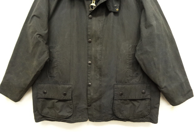 画像: 90'S BARBOUR 3クレスト 旧タグ "BEAUFORT" オイルドジャケット NAVY イングランド製 (VINTAGE)