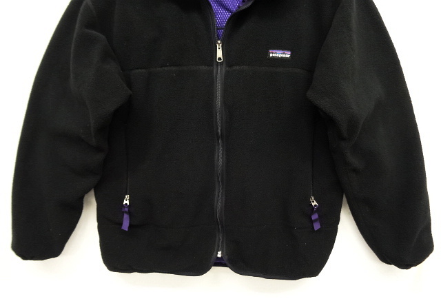 画像: 90'S PATAGONIA 雪無しタグ 裏地P.E.F ライトX カーディガン BLACK USA製 (VINTAGE)