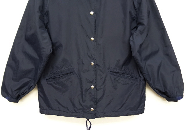 画像: 80'S LL Bean チンスト付き ナイロン コーチジャケット NAVY (VINTAGE)