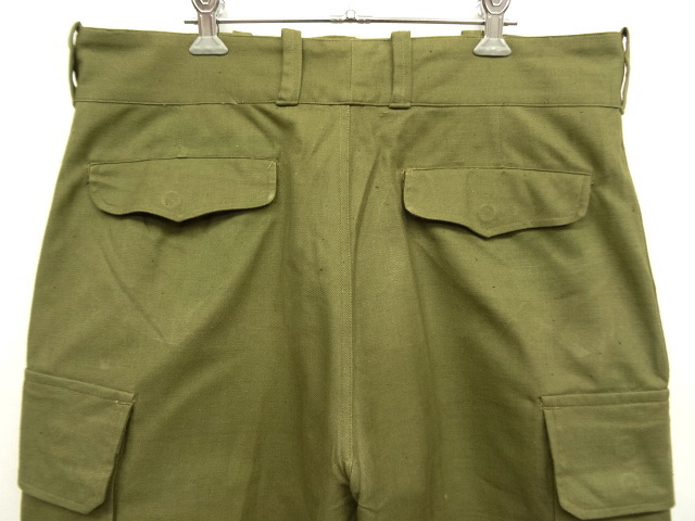 画像: 50'S フランス軍 M47 フィールドパンツ 前期型 KHAKI サイズ25 (DEADSTOCK)