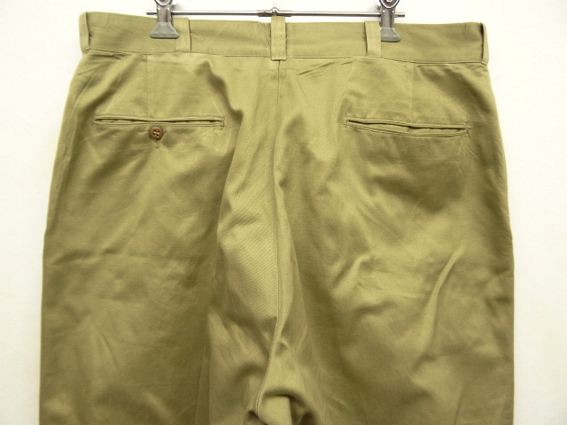 画像: 60'S アメリカ軍 US ARMY コットン100% チノパンツ WALDES製ジップ (VINTAGE)