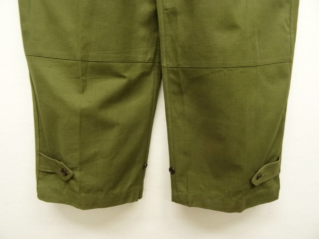 画像: 50'S フランス軍 M47 フィールドパンツ 前期型 OLIVE サイズ25 (DEADSTOCK)