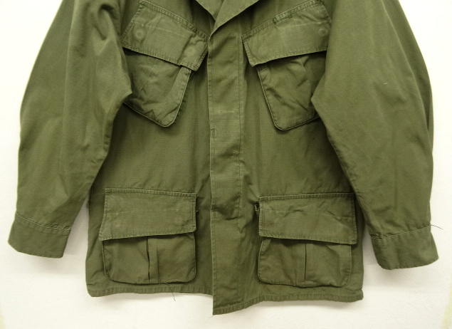 画像: 70'S アメリカ軍 US ARMY "JUNGLE FATIGUE 4th" リップストップ ファティーグジャケット S-SHORT (VINTAGE)